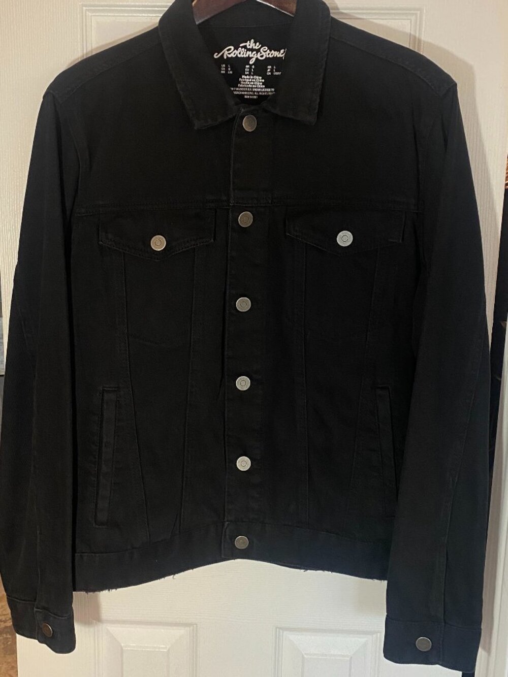 Rolling Stones Black Denim Jacket